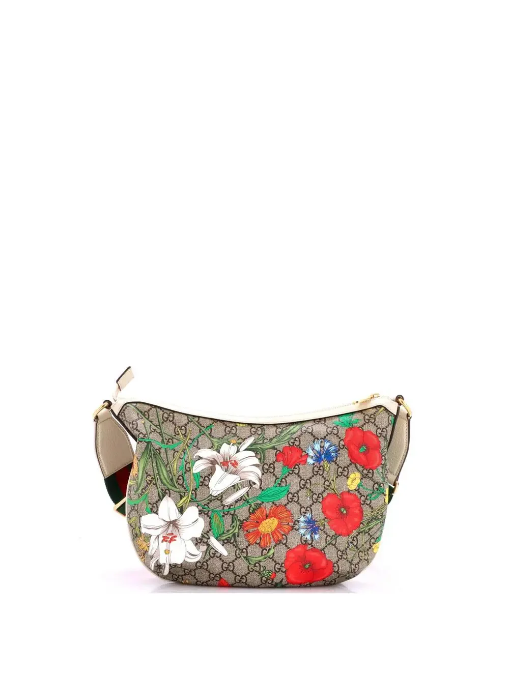 Gucci Ophidia Half Moon Hobo Flora Gg #335169G12B